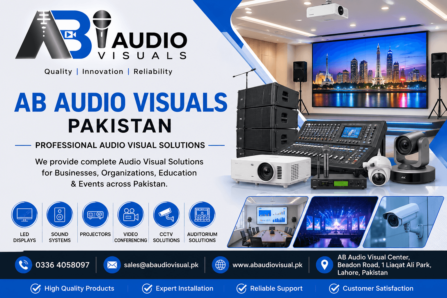 AB audio visulalis Pakistan